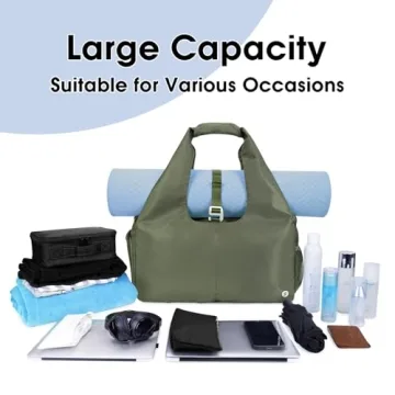 Stylish Sportsnew Yoga Gym Bag with Shoe Compartment and More