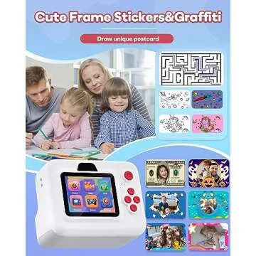 Dylanto Instant Print Camera for Kids - Fun Photography Toy