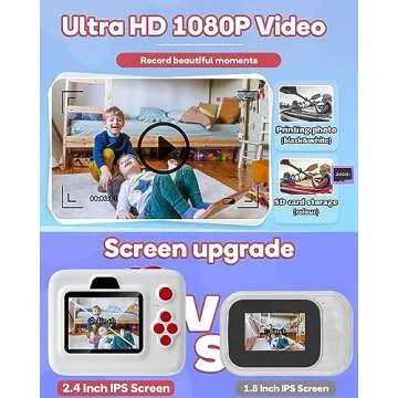 Dylanto Instant Print Camera for Kids - Fun Photography Toy