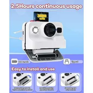 Dylanto Instant Print Camera for Kids - Fun Photography Toy