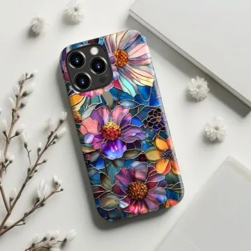 STARVIP iPhone 15 Pro Case with Cute Wildflower Design