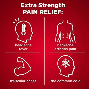 Amazon Basic Care Rapid Release Acetaminophen Caplets 500 mg, Extra Strength Pain Reliever and Fever...