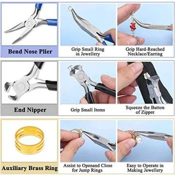 Mckanti Jewelry Pliers Set for Crafting and Repairs