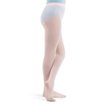 Capezio Girls Hold & Stretch Footed Tights - Ballet Pink