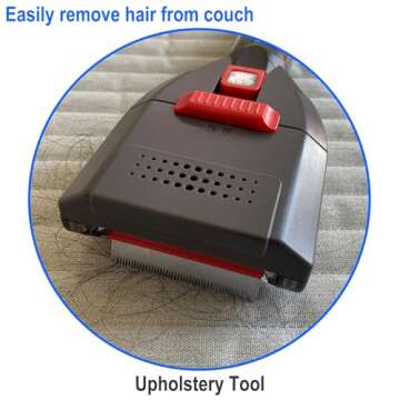 Dog Hair Vacuum Attachment for Dyson Cordless Upright Canister, Groom Tool Pet Shedding Brush for V6 V7 V8 V10 V11 V12 V15 DC40-DC65 UP13-UP30 Animal, Grooming Kit with Extension Hose Adapter