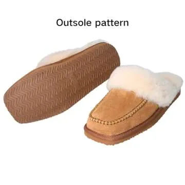 PEDOQU Womens Fluff Memory Foam Slippers Ladies Arch Support Warm Scuff Slippers Slip on Comfy Winter House Shoes with Non-Slip Indoor Outdoor Hard Sole