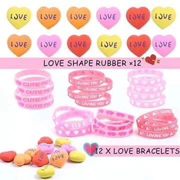 84 pcs Valentine's Day Party Favors Set for Kids