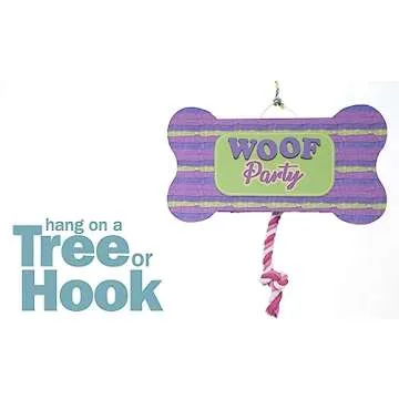 Jokari Woof Party Pull String Dog Pinata for Dogs