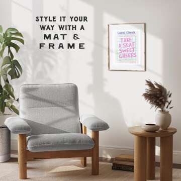 Hello Sweet Cheeks Bathroom Art - Pink Bathroom Sign Funny Wall Art, Cute Trendy Bathroom Wall Decor for Women - Restroom Decor, Guest Check Pad funny Sayings - Sarcastic Powder room Toilet Wall Art