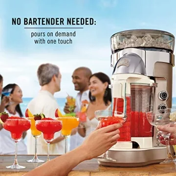 Margaritaville Bali Frozen Concoction Maker with Self-Dispensing Lever, Automated Drink Mixer for Smoothies, Margaritas, Daiquiris, and Colada, 60 oz. Jar, Gray