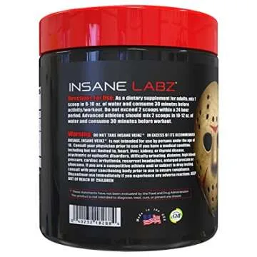 Insane Labz Insane Veinz Non-Stimulant NO Booster Powder