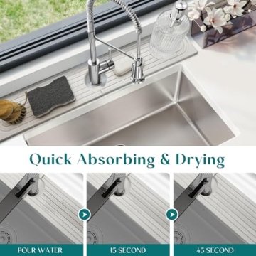 Super Absorbent Diatomite Stone Sink Tray for Home