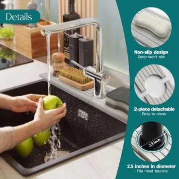 Super Absorbent Diatomite Stone Sink Tray for Home