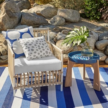 Dash and Albert Ocean Stripe Rug - Stylish and Durable