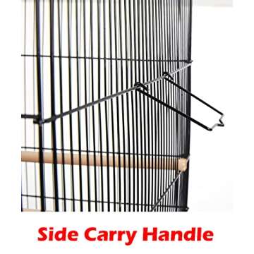 Lot of Breeding Bird Flight Cages for Canary Parakeet Aviaries Budgies Lovebird Finch (Large 30" Black)