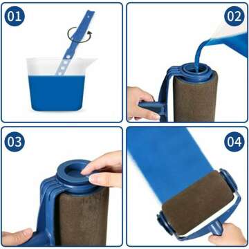 Paint Roller Brush Kit Pro for Effortless Wall Painting