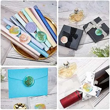 CRASPIRE Wax Seal Stamp Plane Vintage Sealing Wax Stamps Paper 25mm Removable Brass Head Sealing Stamp with Wooden Handle for Halloween Wedding Invitations Christmas Xmas Party Gift Wrap