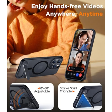 Temdan Magnetic Case for iPhone 15 Pro Max - Slim & Shockproof