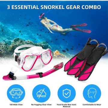 Zenoplige Snorkel Set for Scuba Diving & Swimming