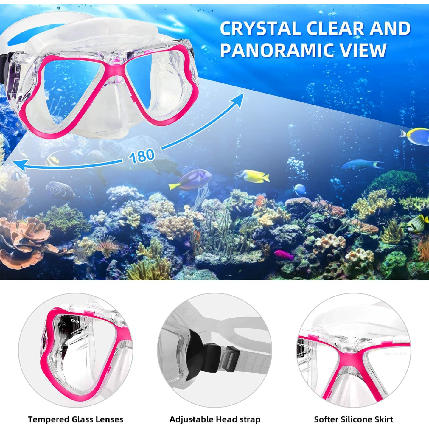 Zenoplige Snorkel Set for Scuba Diving & Swimming