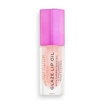 Revolution Beauty, Glaze Lip Oil, Hydrating & Nourishing Formula, Infused with Vitamin E & Hyaluroni...