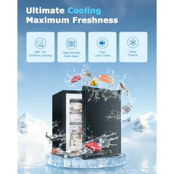 Feelfunn 1.1 Cu.ft Mini Freezer - Compact and Efficient Freezing Solutions