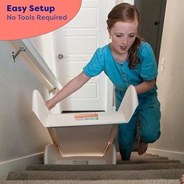 Stairslide 4-Pack Stair Mounted Kids Indoor Slide Attachment Set, Up to 155lbs