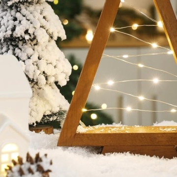 Light Up Wooden Christmas Tree - 2PCS Set