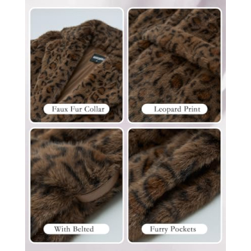 Elegant Leopard Print Winter Coat for Women - GRANT ORIENTE