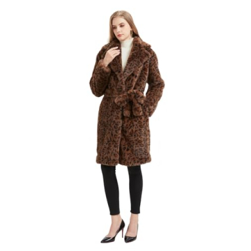 Elegant Leopard Print Winter Coat for Women - GRANT ORIENTE