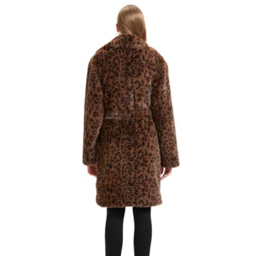 Elegant Leopard Print Winter Coat for Women - GRANT ORIENTE