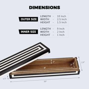 Handicrafts Home Handmade Concentric Collection Decorative Jewelry Box Organizer – Keepsakes, Trin...