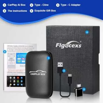 Flgocexs Wireless Carplay Adapter - Streamline Your Drive Easily