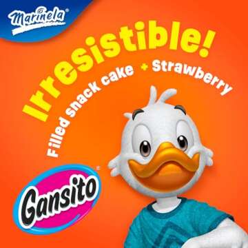 Marinela Gansito Strawberry Snack Cakes | 8 Count
