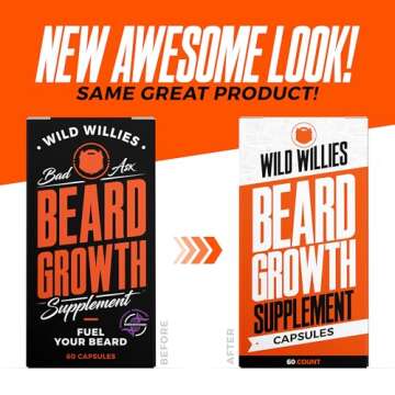 Wild Willies Beard Grooming Kit - Beard Growth Serum, Boar Bristle Brush, Supplement, and Travel Bag