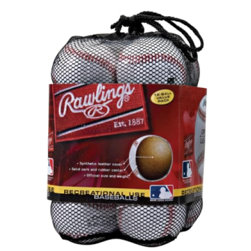 Rawlings Official League Baseballs - Pack of 12 for Practice