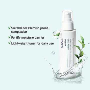 A-Thera Toner Facial Moisturizer Face Serum Korean Skincare Toner for Sensitive Skin, (4.05fl.oz.fl.), Dermatologist Tested, 21;Stay by DR.ORACLE