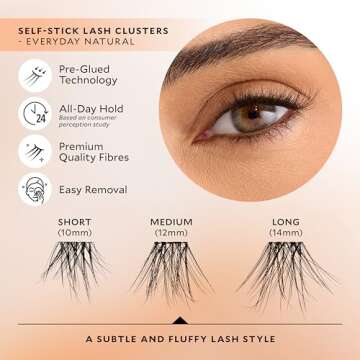 Velour Self-Stick Lash Clusters - Easy, Natural Beauty
