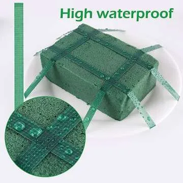 GLAMFIELDS Floral Tape Green, Flower Wrap Adhesive Waterproof Tape for Bouquets 0.25" (60 Yd/180 Ft) - 1 Roll