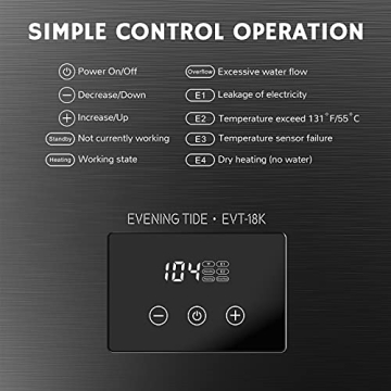 Airthereal Electric Tankless Water Heater 18kW - Endless Hot Water