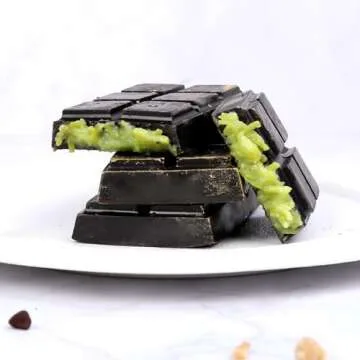 Chocolate Bar Molds Deep Silicone Break-Apart Chocolate Nonstick Protein and Energy Thick Candy Bar Mold Wax Melt Mold 2 Pack (10 Snap)