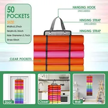 Vinyl Storage Organizer for Craft Supplies - Wall Mount