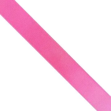 Abbaoww 1 Inch 50 Yards Solid Hot Pink Grosgrain Ribbon Striped Ribbon for Wedding Decor Gift Wrapping DIY Projects