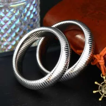 Buy Miss Right Chunky Stretch Bangle Bracelets Set for Women
