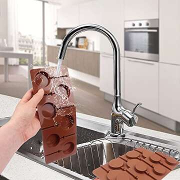 BAKER DEPOT Silicone Mold Set for Lollipops and Cake