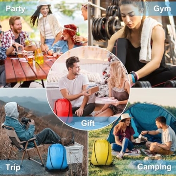 Kuhome 60Pcs Drawstring Backpacks Bulk Gift Bags for Trips