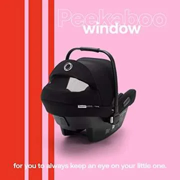 Bugaboo Turtle Air by Nuna Car Seat + Base - Compatible with Bugaboo Fox, Lynx, Donkey Bee and Ant Strollers - Fits Infants 4 to 32 Pounds - Lightweight Car Seat - Black