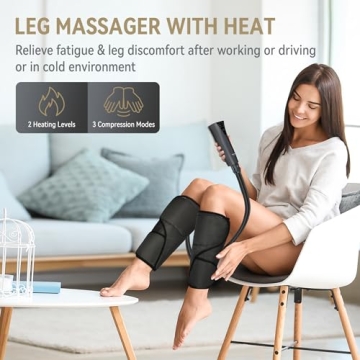 FIT KING Calf Massager with Heat for Pain Relief