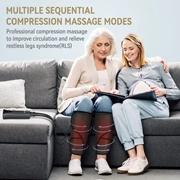 FIT KING Calf Massager with Heat for Pain Relief