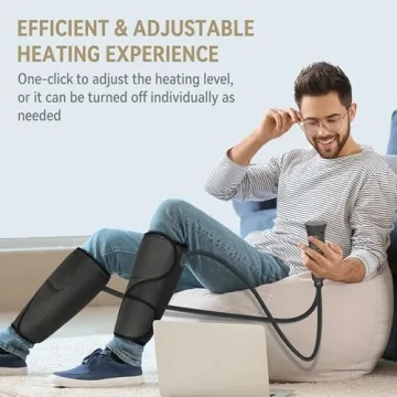 FIT KING Calf Massager with Heat for Pain Relief